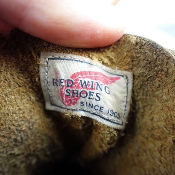 Vintage Red Wing Boots Mens Size 9.5 Brown Leather Iron Ranger Amber USA 50s 60s
